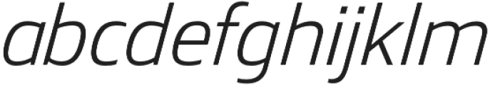 Mitram Medium Italic otf (500) Font LOWERCASE