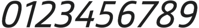 Mitram SemiBold Italic otf (600) Font OTHER CHARS