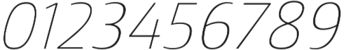 Mitram Thin Italic otf (100) Font OTHER CHARS