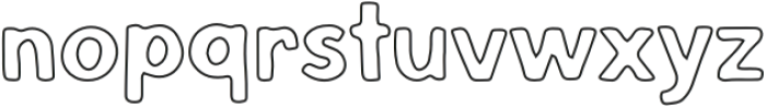 Mix Sunny Sumo Outline otf (400) Font LOWERCASE