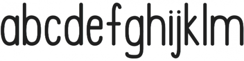 Mix Upright Bold Regular otf (700) Font LOWERCASE