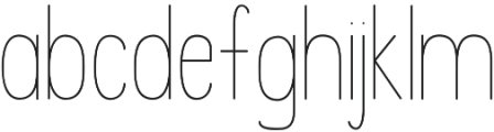 Mix Upright Light Regular otf (300) Font LOWERCASE