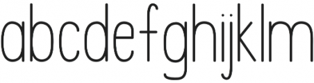 Mix Upright Regular otf (400) Font LOWERCASE