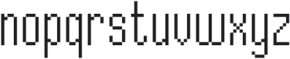 Mixel Condensed otf (400) Font LOWERCASE
