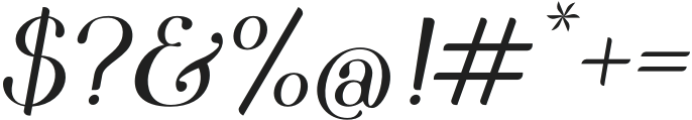 Mixteria Regular otf (400) Font OTHER CHARS