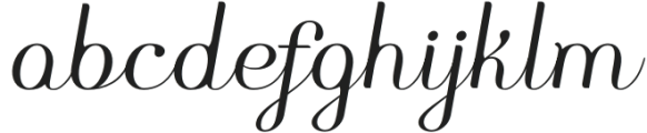 Mixteria Regular otf (400) Font LOWERCASE