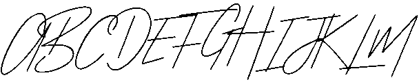 Miyake Medium otf (500) Font UPPERCASE
