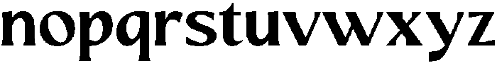 Mizhon Bold Flare otf (700) Font LOWERCASE