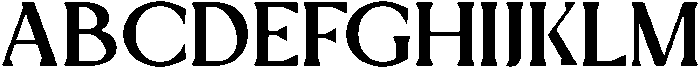 Mizhon Bold Serif otf (700) Font UPPERCASE