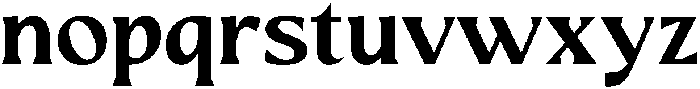 Mizhon Bold Serif otf (700) Font LOWERCASE
