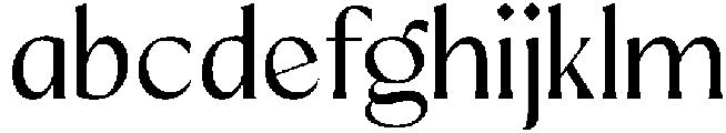 Mizhon Flare otf (400) Font LOWERCASE