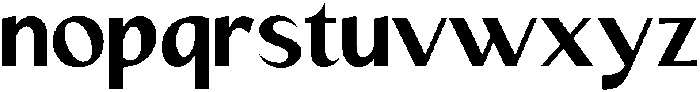 Mizhon Sans Bold otf (700) Font LOWERCASE
