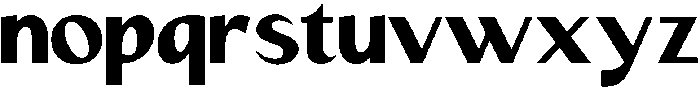 Mizhon Sans Heavy otf (800) Font LOWERCASE