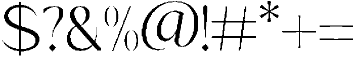 Mizhon Sans Light otf (300) Font OTHER CHARS