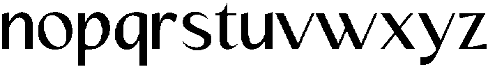 Mizhon Sans Medium otf (500) Font LOWERCASE