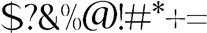 Mizhon Sans Regular otf (400) Font OTHER CHARS