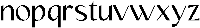 Mizhon Sans Regular otf (400) Font LOWERCASE