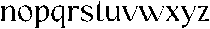 Mizhon Serif otf (400) Font LOWERCASE