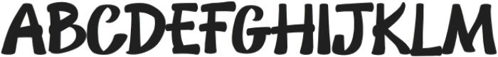 Mizotax Regular otf (400) Font UPPERCASE