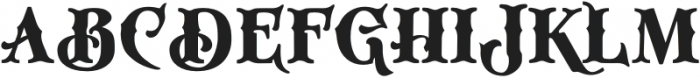 Miztar-Regular otf (400) Font UPPERCASE