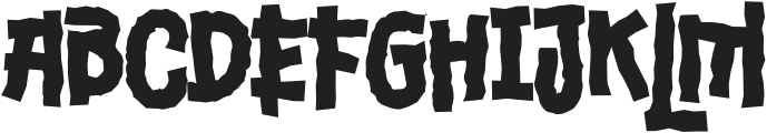 Mizuka Distort otf (400) Font UPPERCASE