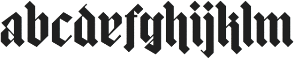 mightydustrough-Regular otf (400) Font LOWERCASE