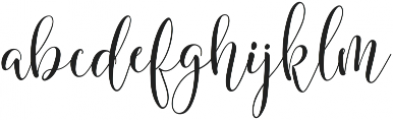mightyheart Regular ttf (400) Font LOWERCASE