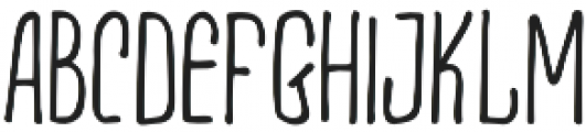 mightyheart  sans Regular otf (400) Font LOWERCASE