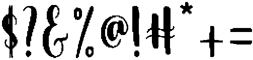 milkshake otf (400) Font OTHER CHARS