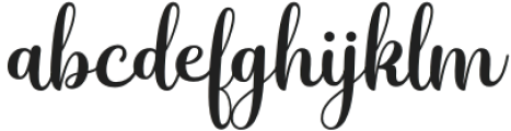 mitha adelle Regular otf (400) Font LOWERCASE