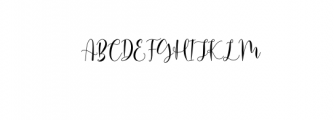 Michalina Script Font UPPERCASE