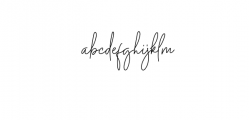 Midnight Signature Font LOWERCASE