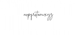 Midnight Signature Font LOWERCASE