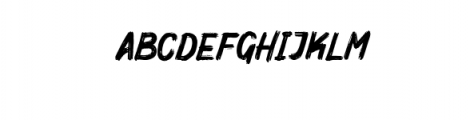 Mighty Brush.otf Font UPPERCASE