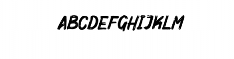 Mighty Brush.ttf Font UPPERCASE