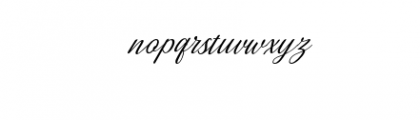 Millenial Script Italic.otf Font LOWERCASE