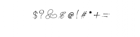 Milly Signature Font OTHER CHARS