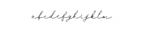 Milly Signature Font LOWERCASE