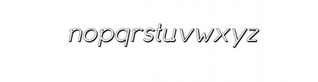 Miniver Shadow Italic.ttf Font LOWERCASE