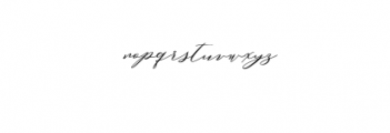 Miolleta Script Font LOWERCASE