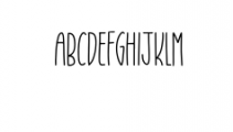 MisterThing.ttf Font UPPERCASE