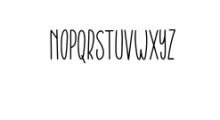 MisterThing.ttf Font UPPERCASE