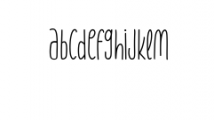 MisterThing.ttf Font LOWERCASE