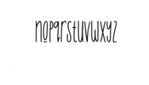 MisterThing.ttf Font LOWERCASE