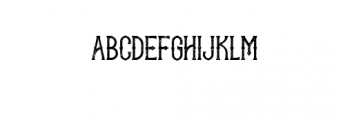 Mistlock Rough.otf Font UPPERCASE