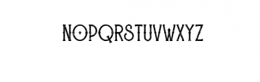 Mistlock Rough.otf Font LOWERCASE