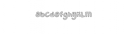 MixyMissy-Outline.ttf Font LOWERCASE