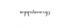 mistletoe script.otf Font LOWERCASE