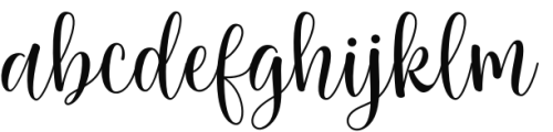 Michel Elisha Script Regular Font LOWERCASE