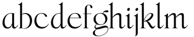 Miegha Regular Font LOWERCASE